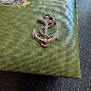 Vintage Antique Silver Sailor Anchor Pendant Charm